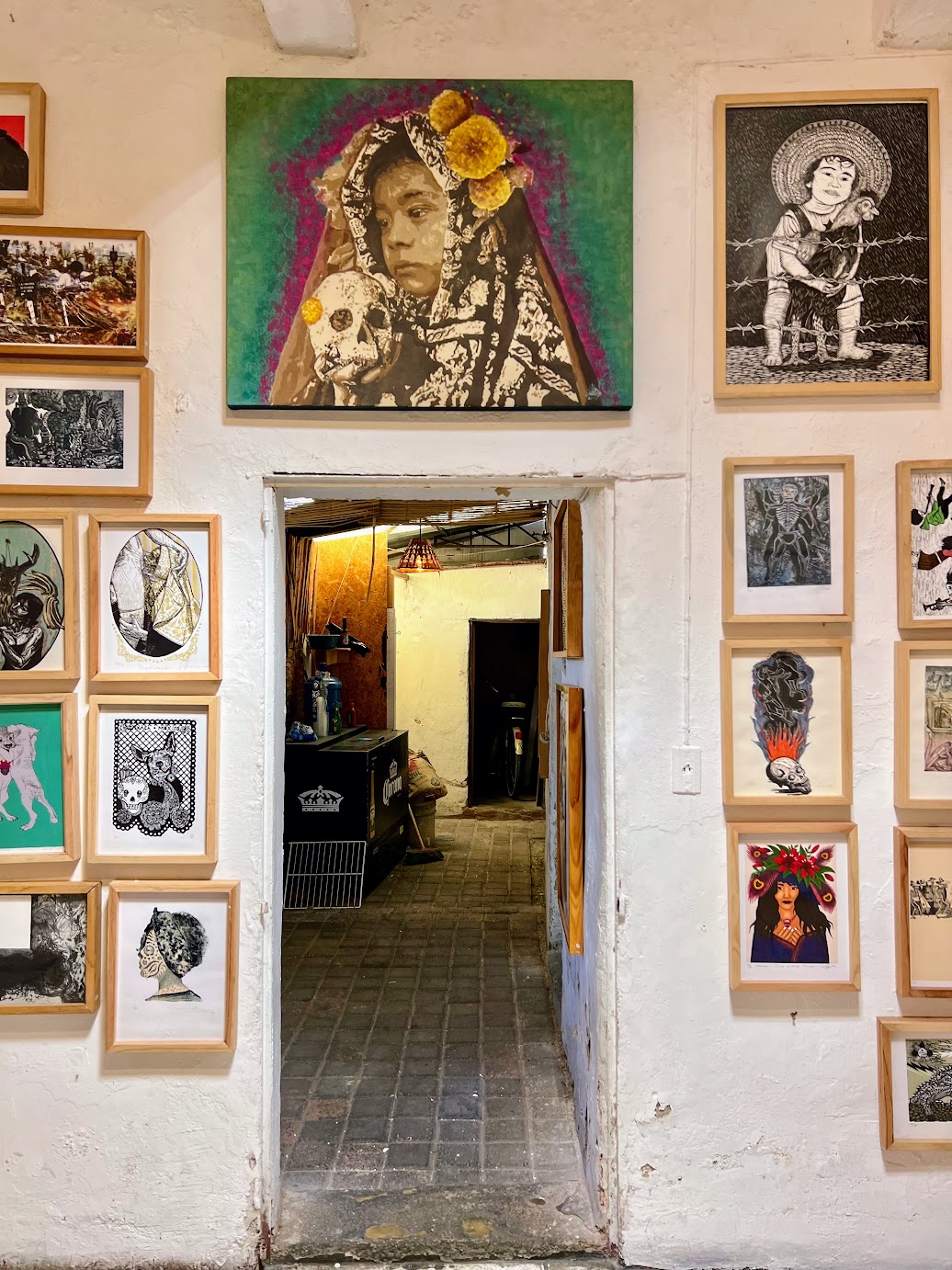 Espacio zapata graphic art Oaxaca City mexico