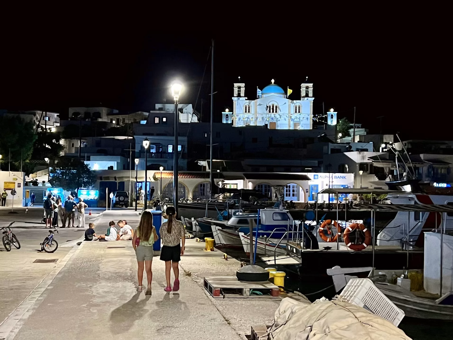 lipsi greece Λειψοί night