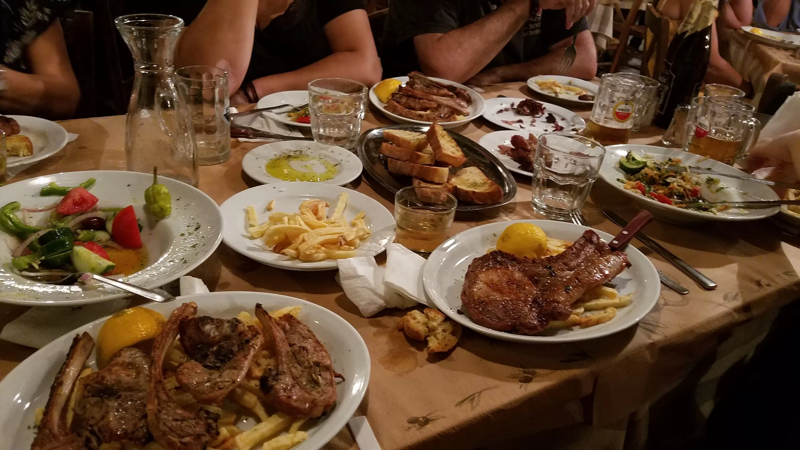 When to visit greece dinner taverna greek food