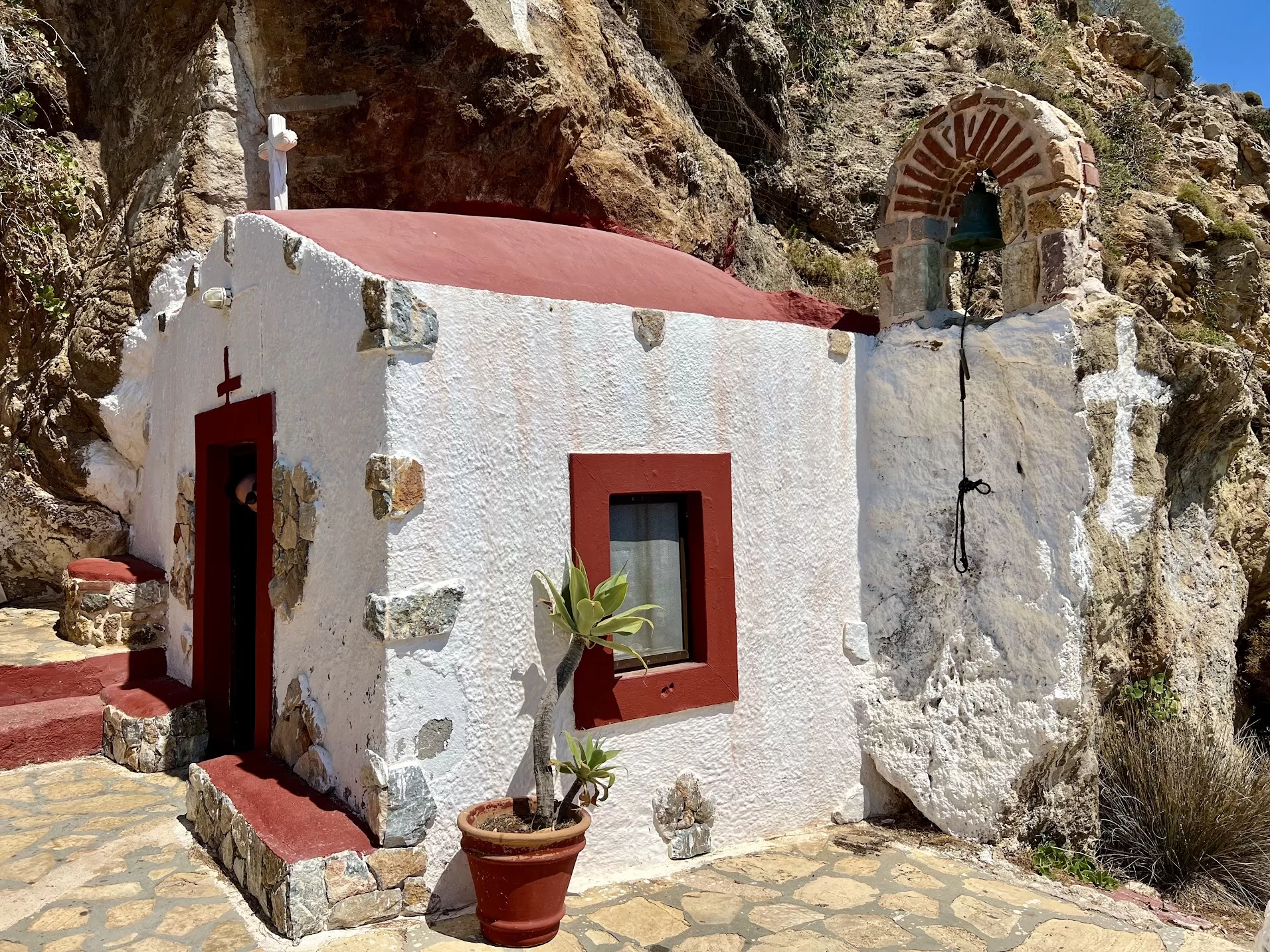 xirokambos leros greece church Panagia Kavouradena