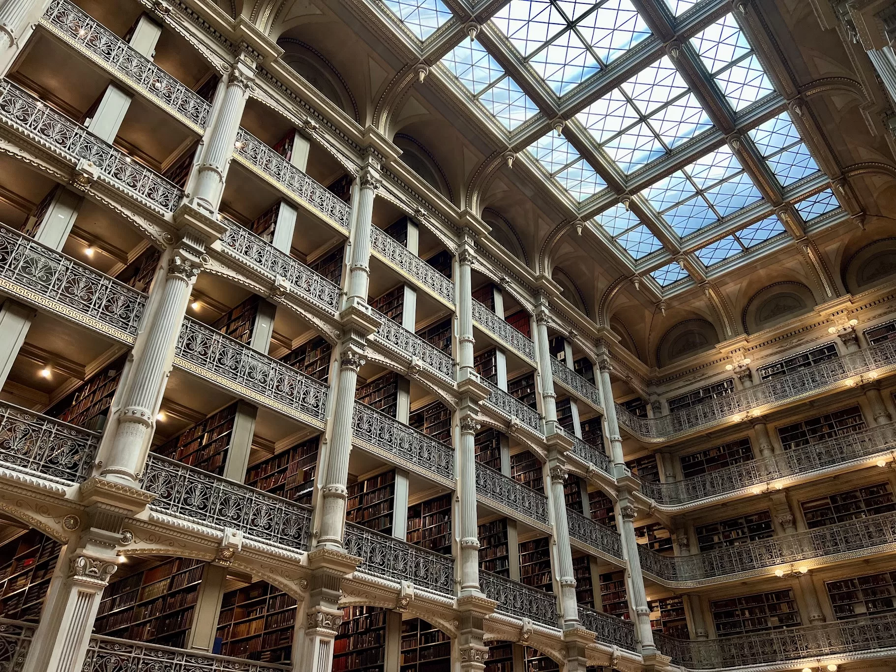 ladyabroadpeabodylibrary george peabody library baltimore maryland mount vernon neighborhood guide