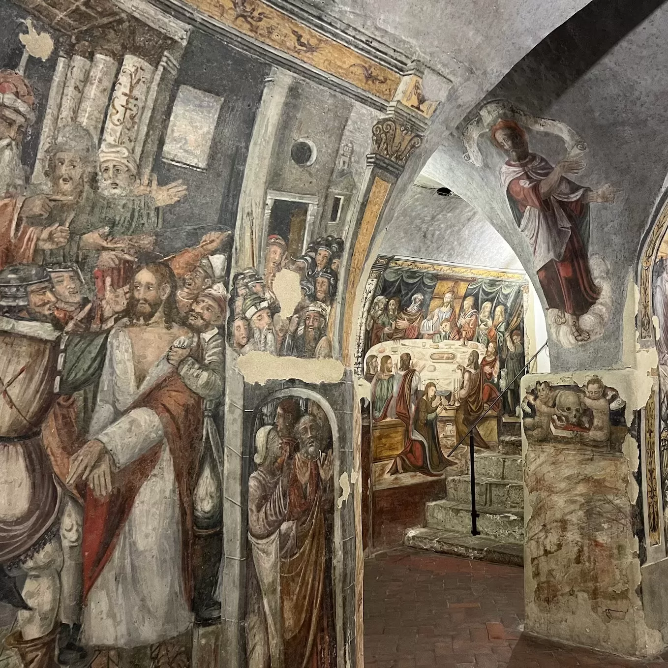castelbuono sicily italy crypt frescoes